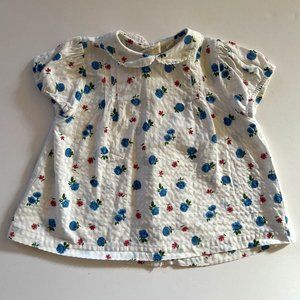 NWOT Little Cotton Clothes Floral Blouse from England, age 6-7 years